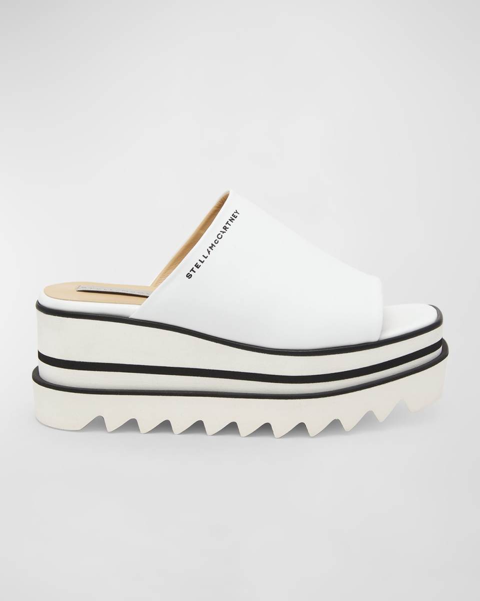 Sneak-Elyse Semi-Shine Alter Matte Wedge Mules