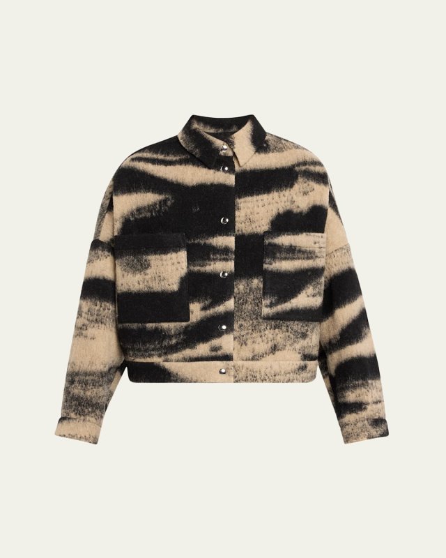 Ophaline Zebra Shirt Jacket