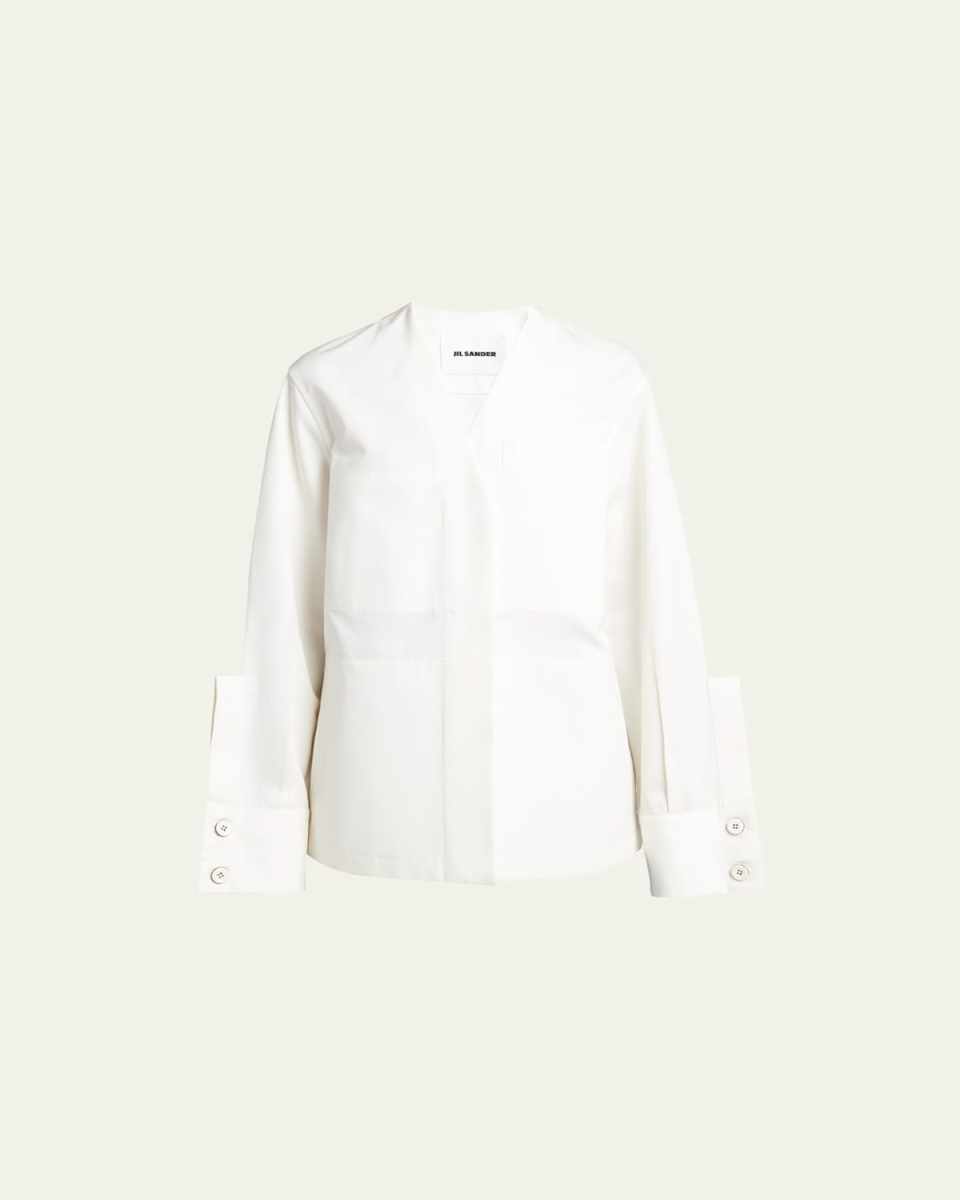 V-Neck Utility Jacket