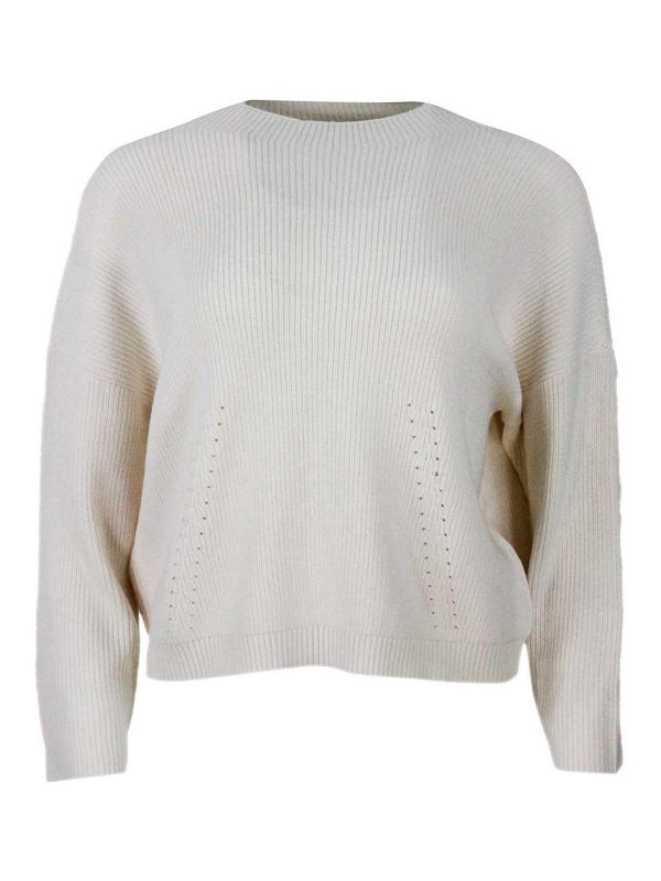 Armani Exchange Pull Col Rond - Crème