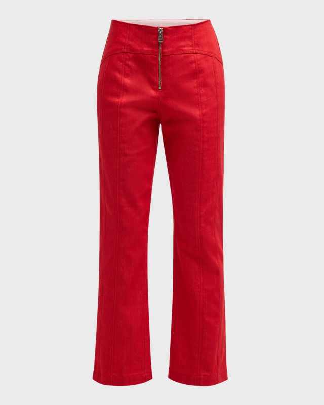 Loren Mid-Rise Flare Pants