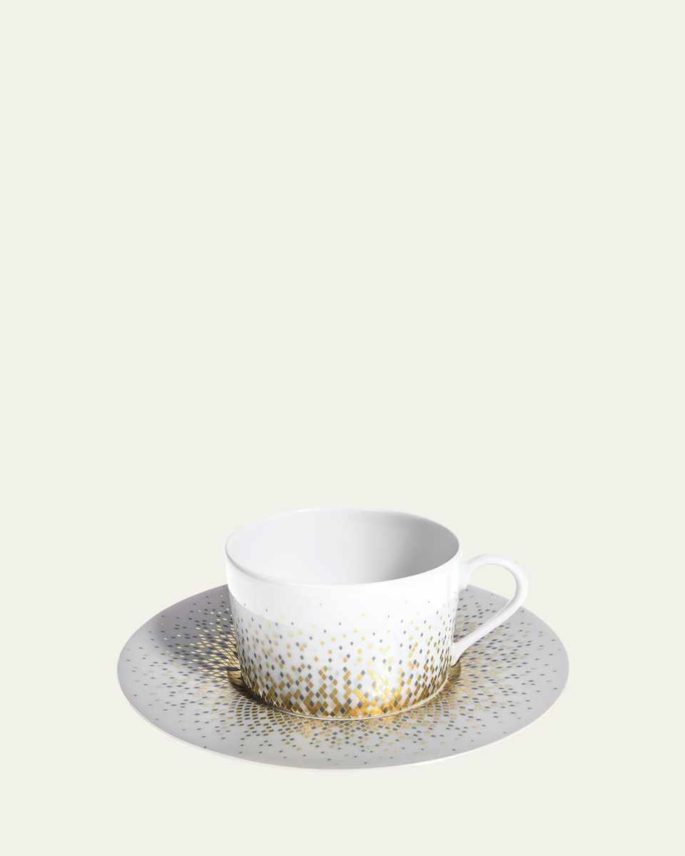 Souffle d'Or Teacup and Saucer