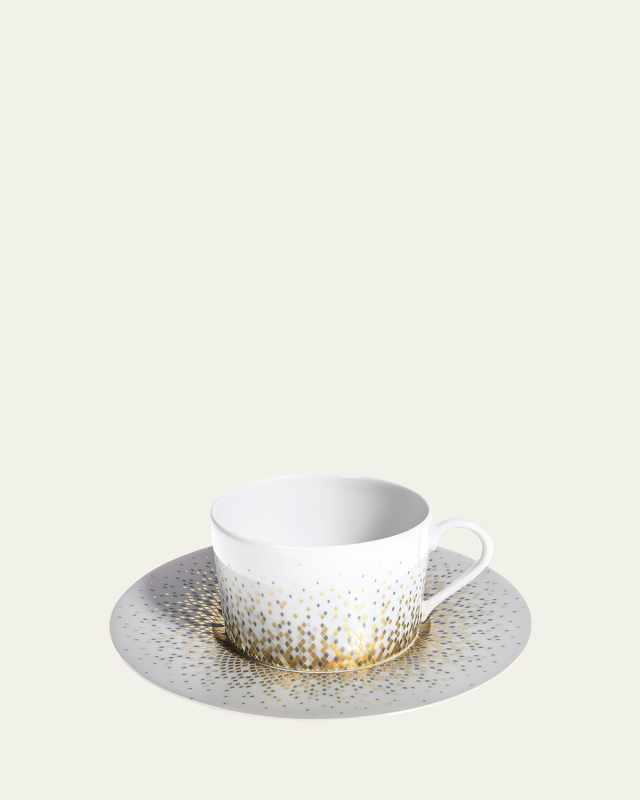 Souffle d'Or Teacup and Saucer