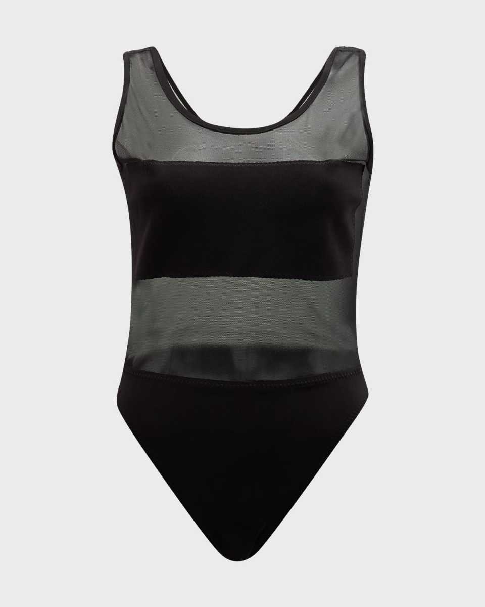 Dash Dash Mesh One-Piece Swimsuit
