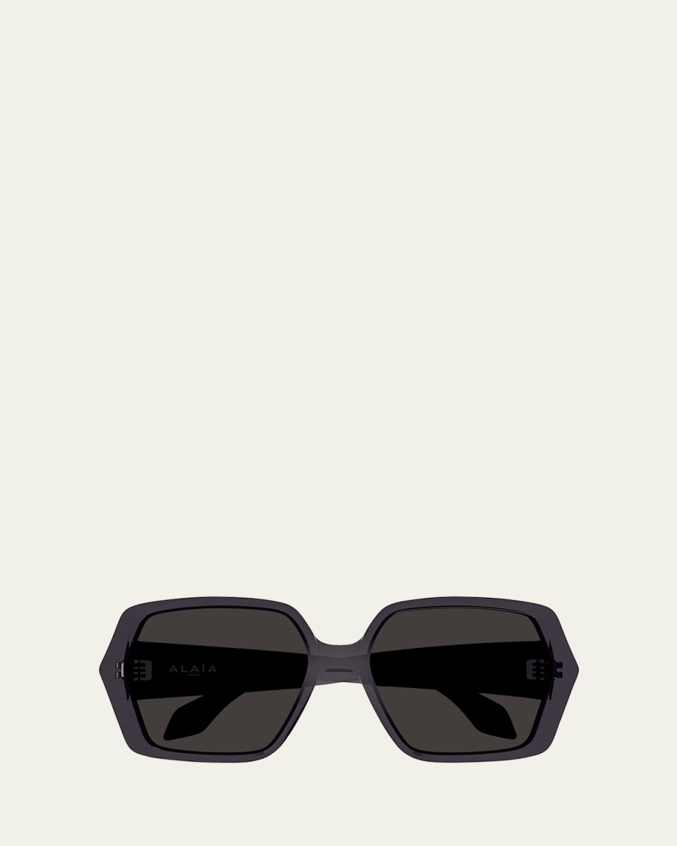 Logo Acetate Butterfly Sunglasses