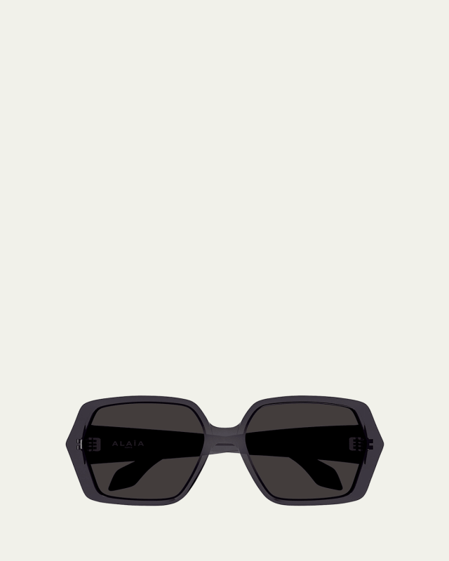 Logo Acetate Butterfly Sunglasses