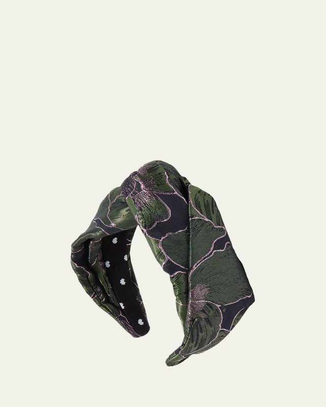 Greta Knot Floral-Print Headband