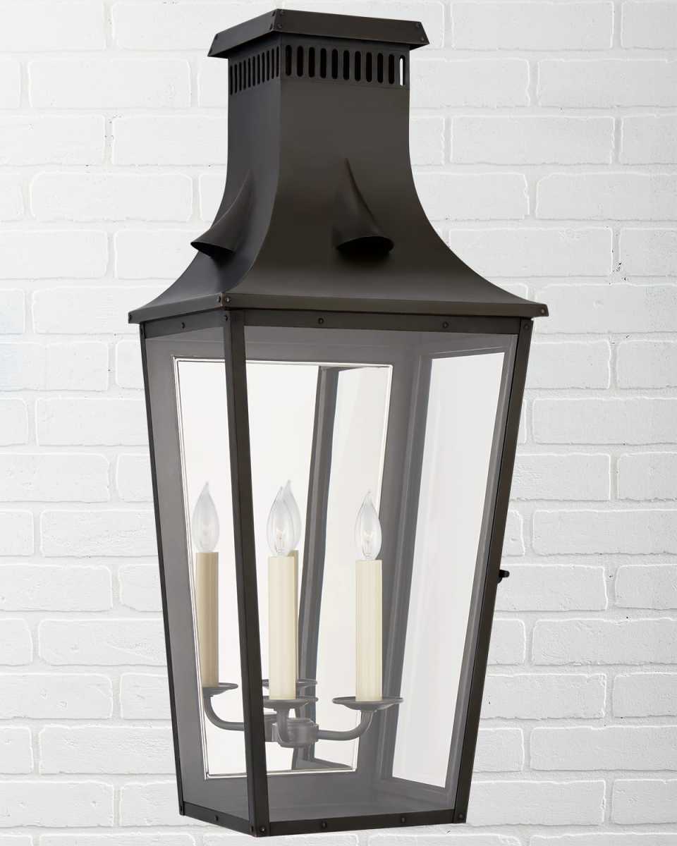 Belaire Large 3/4 Wall Lantern By Chapman & Myers