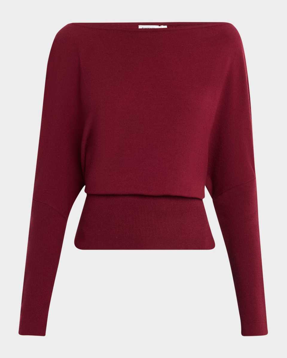 Lavina Off-The-Shoulder Draped Sweater