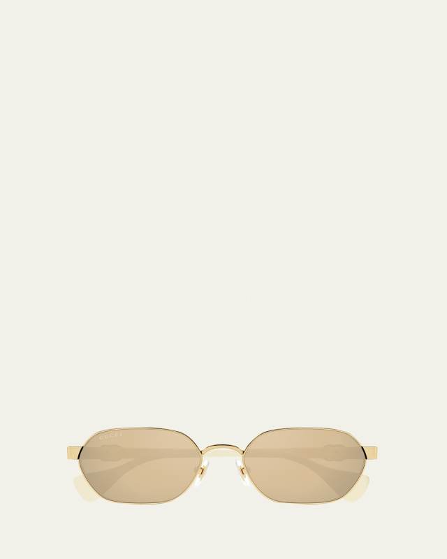 GG Logo Metal Cat-Eye Sunglasses
