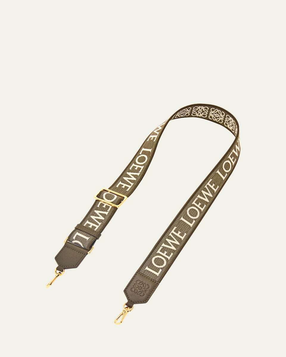 Anagram Strap in Jacquard and Leather