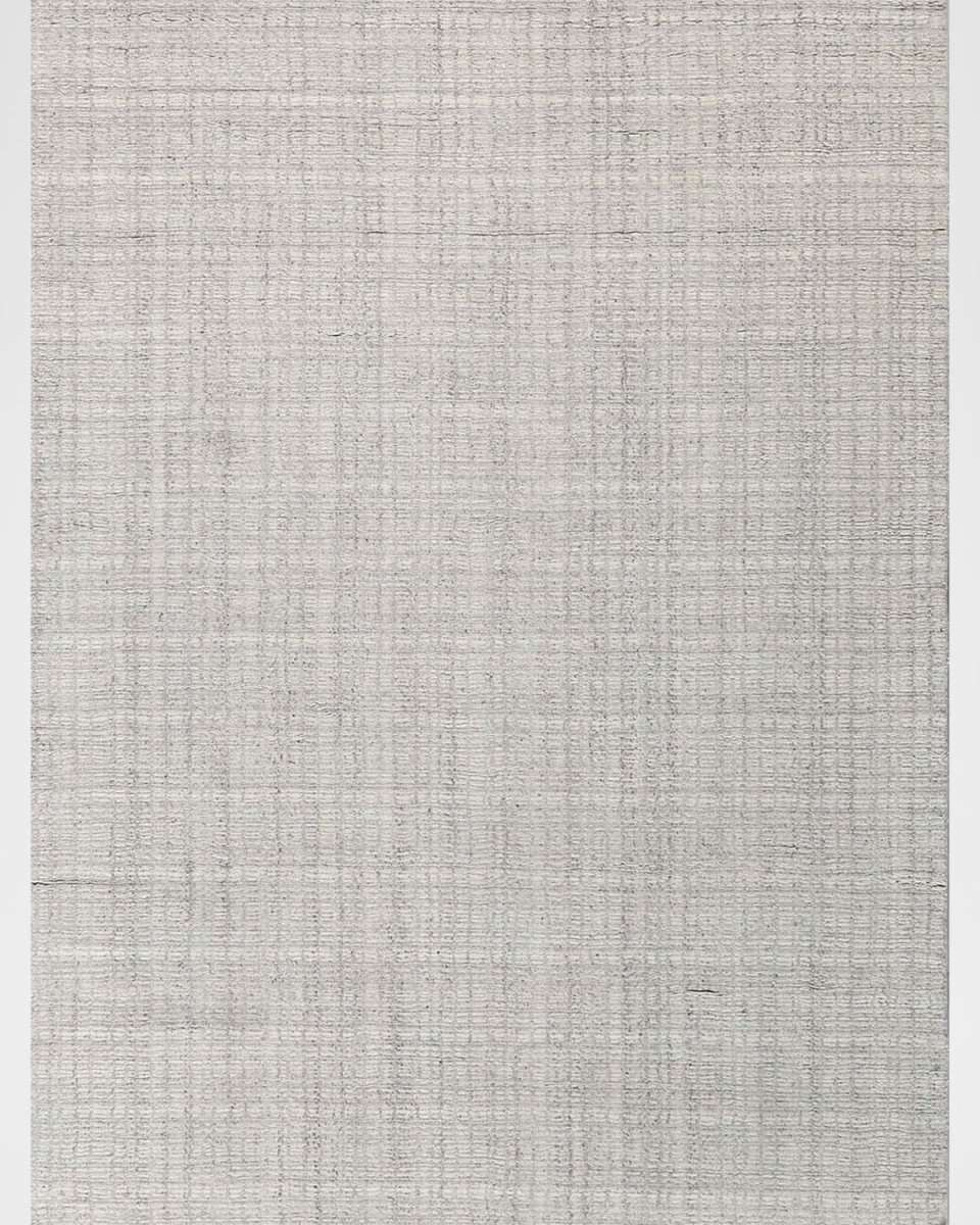 Alpine Hand-Loomed Taupe & Ivory Rug, 8' x 10'