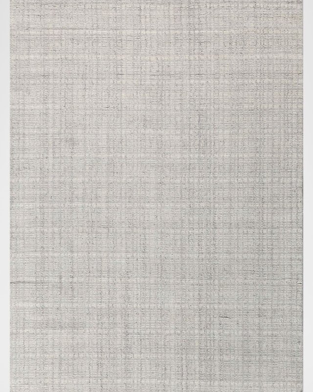 Alpine Hand-Loomed Taupe & Ivory Rug, 8' x 10'