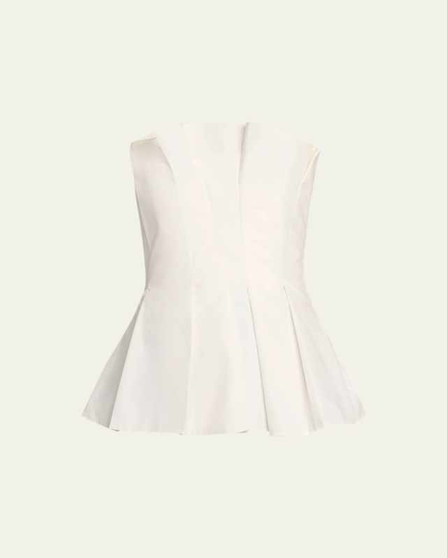 Tulip Cotton Poplin Bustier Top