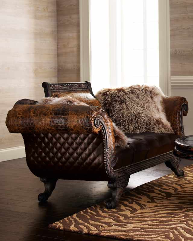 Duncan Leather Settee