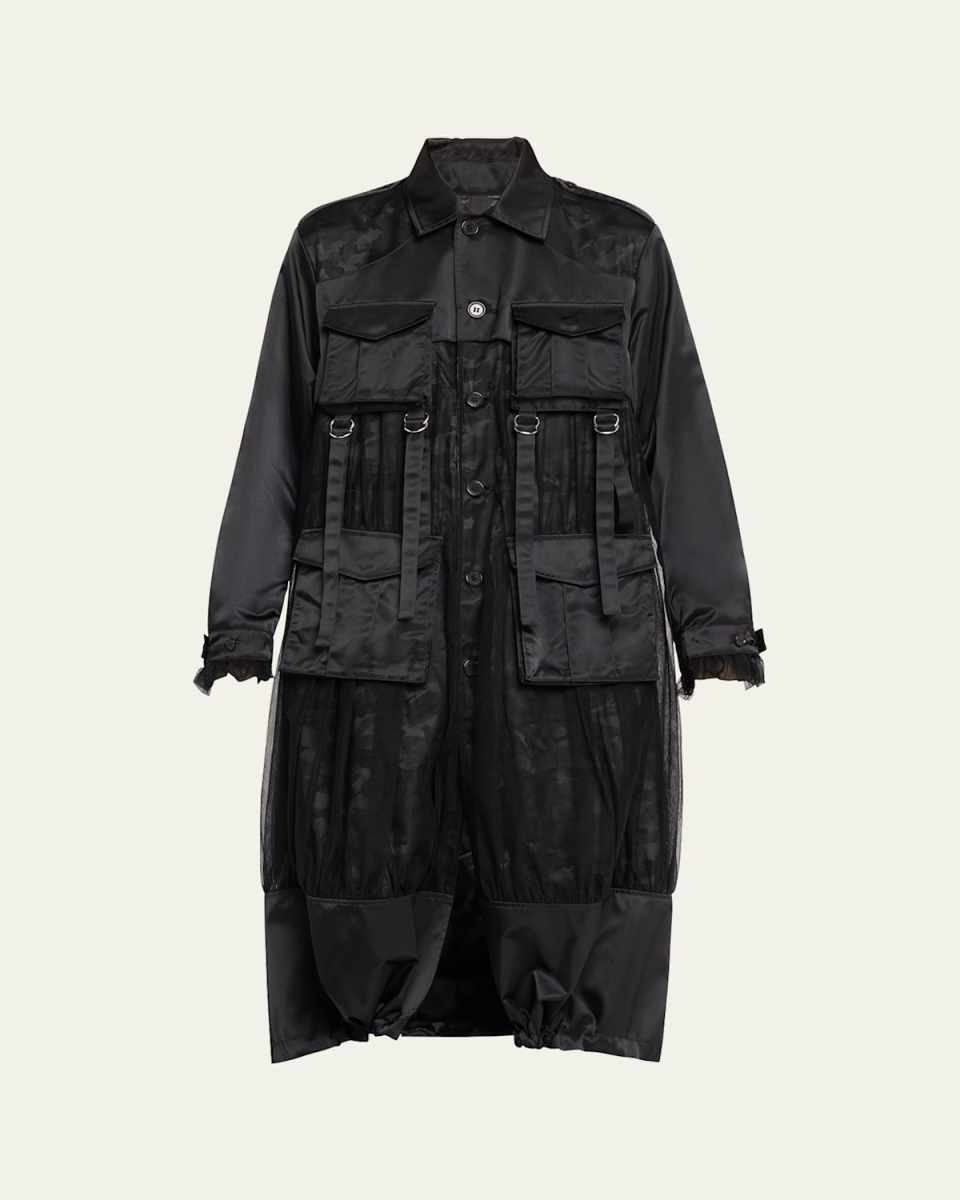 Nylon Tulle Reversible Jacket
