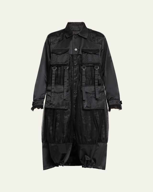 Nylon Tulle Reversible Jacket