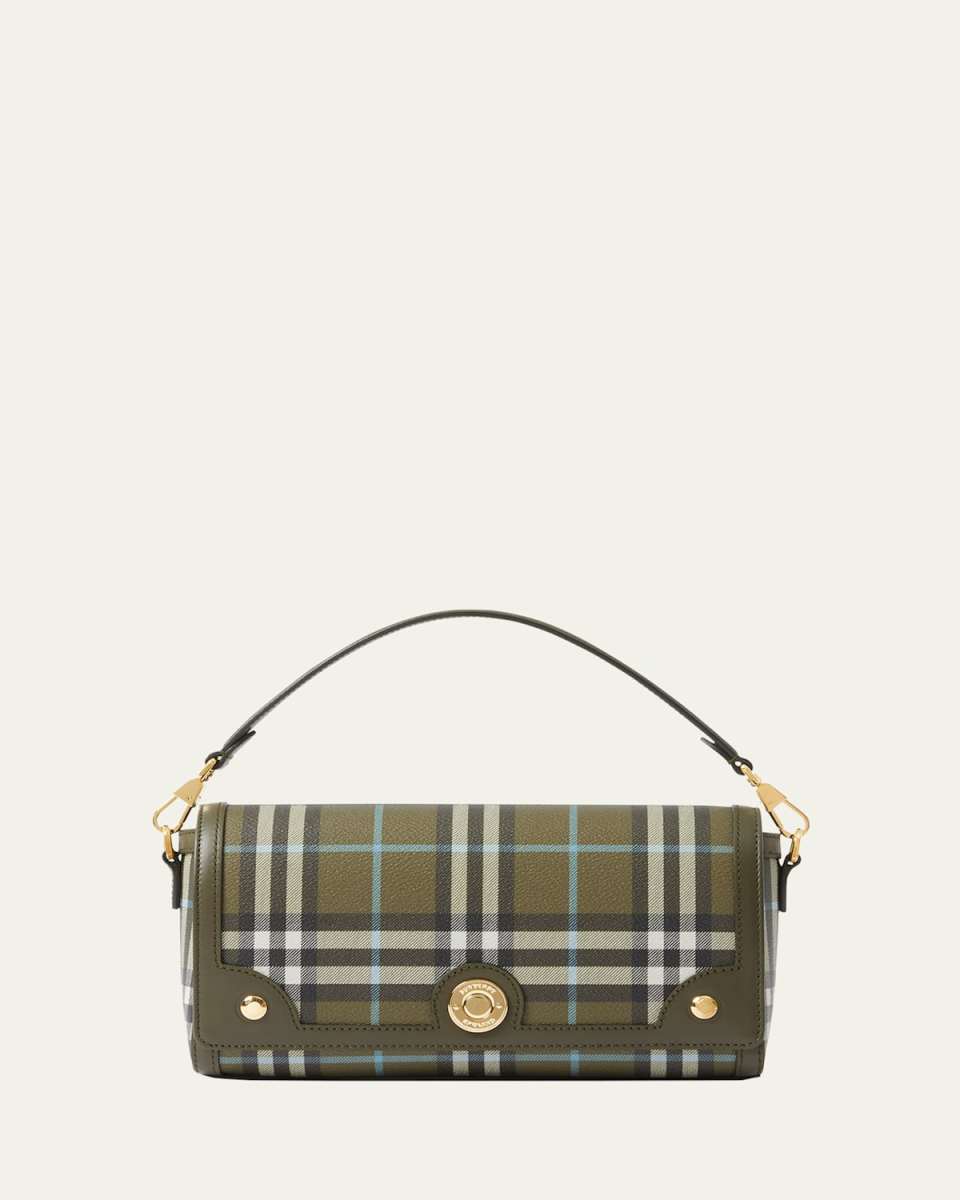 Note Small Check Crossbody Bag