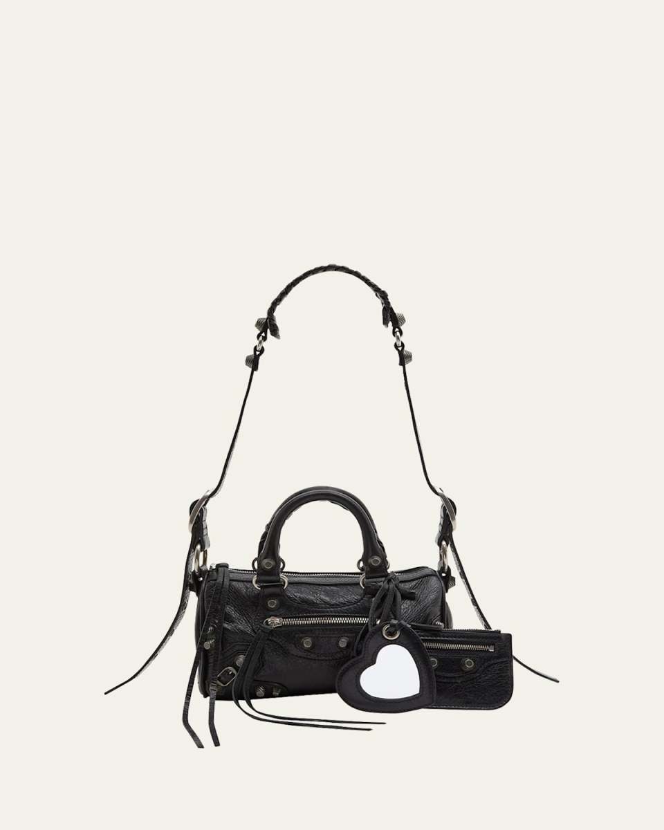 Le Cagole Mini Leather Shoulder Bag