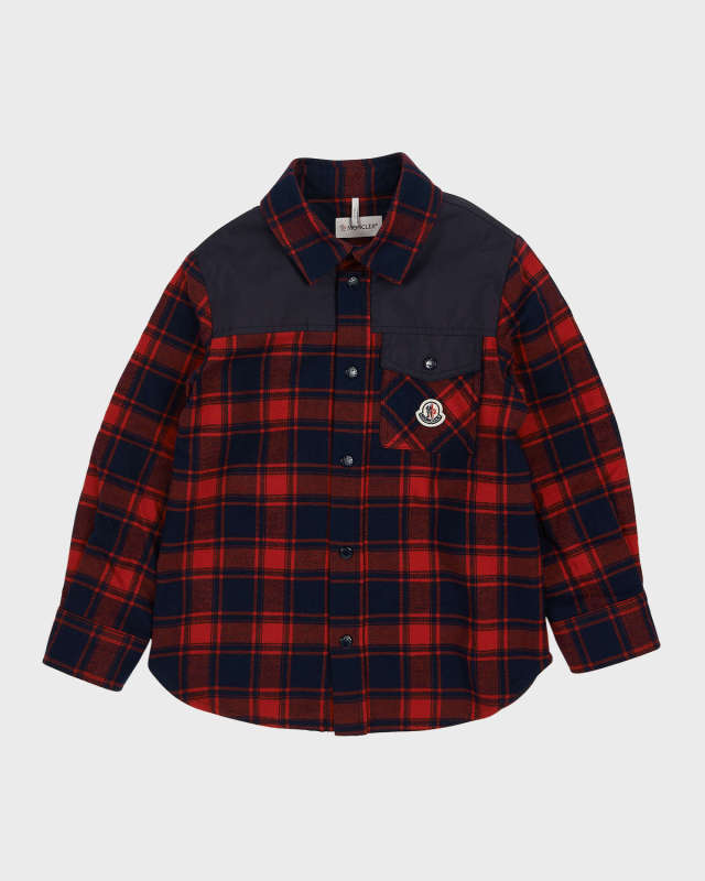 Boy's Flannel Button Down Shirt, Size 4-