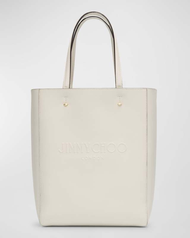 Lenny North-South Leather Tote Bag