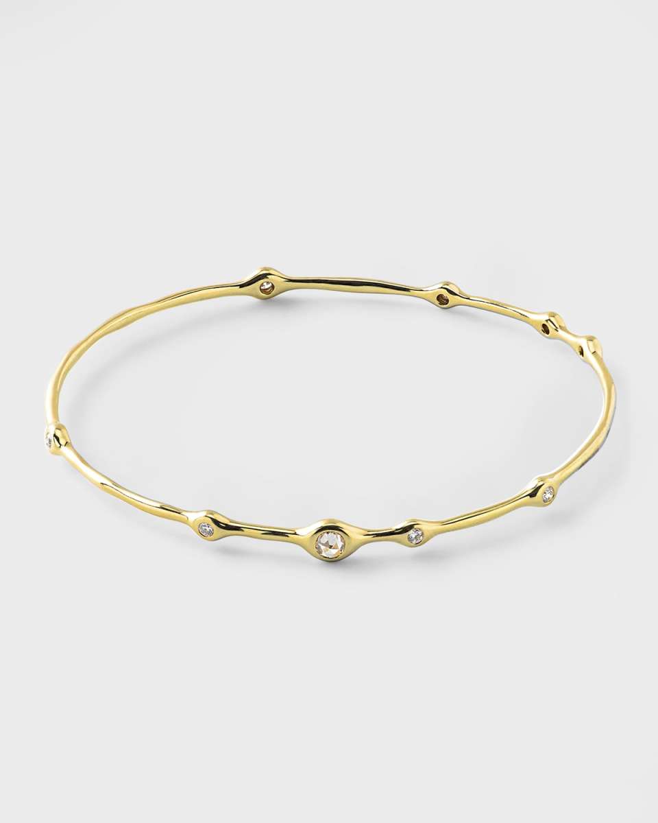 Superstar Bangle in 18K Gold with Diamonds