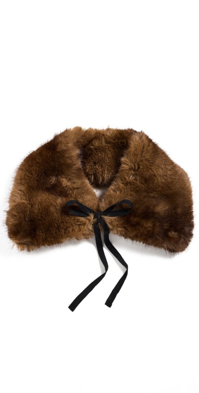 Apparis Faux Fur Eliza Collar Brow
