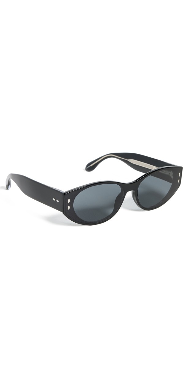 Isabel Marant Narrow Oval Sunglasses Black