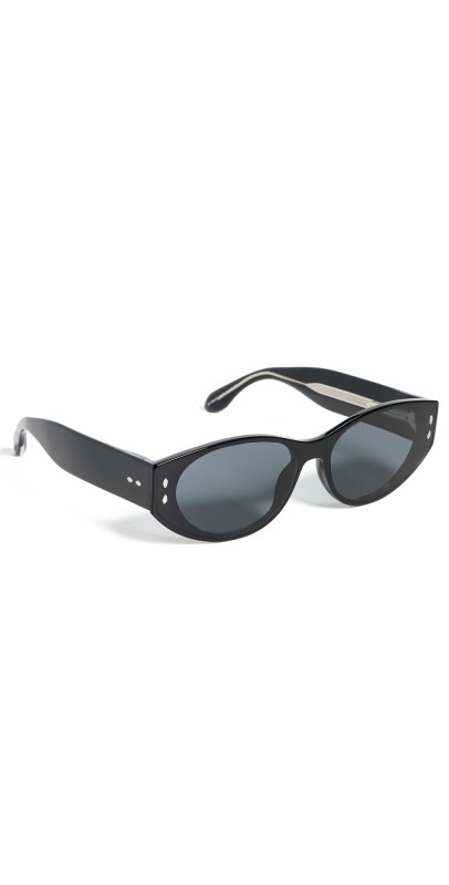 Isabel Marant Narrow Oval Sunglasses Black
