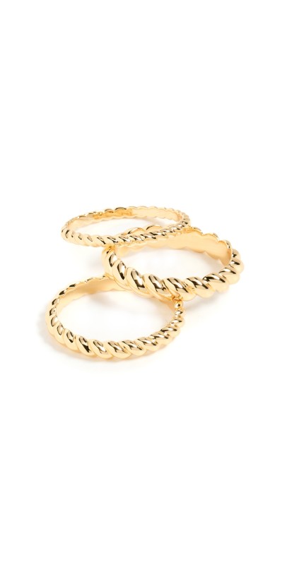 Gorjana Crew Ring Set Gold