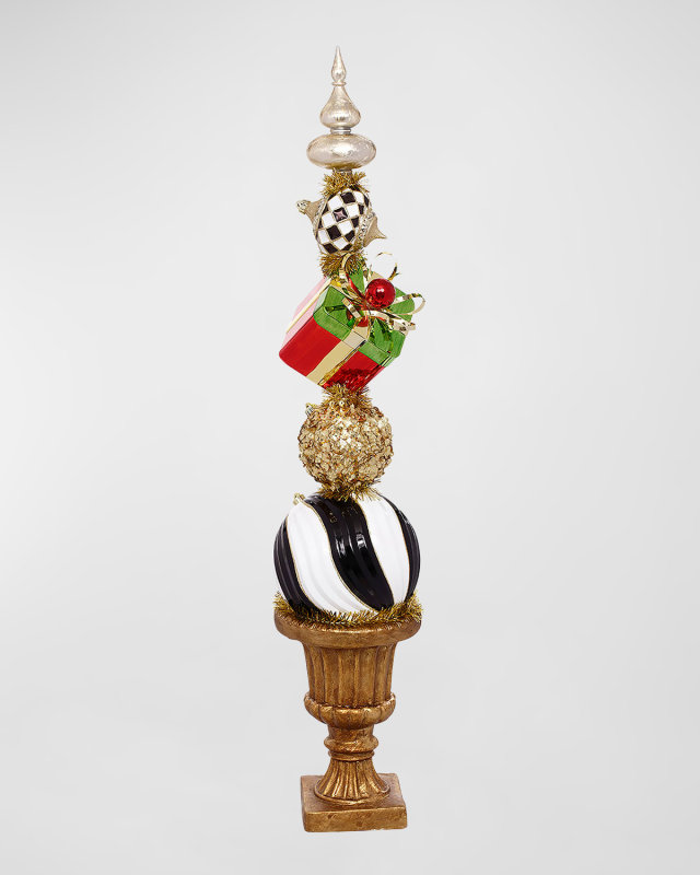 Grand Festive Christmas Finial in Urn