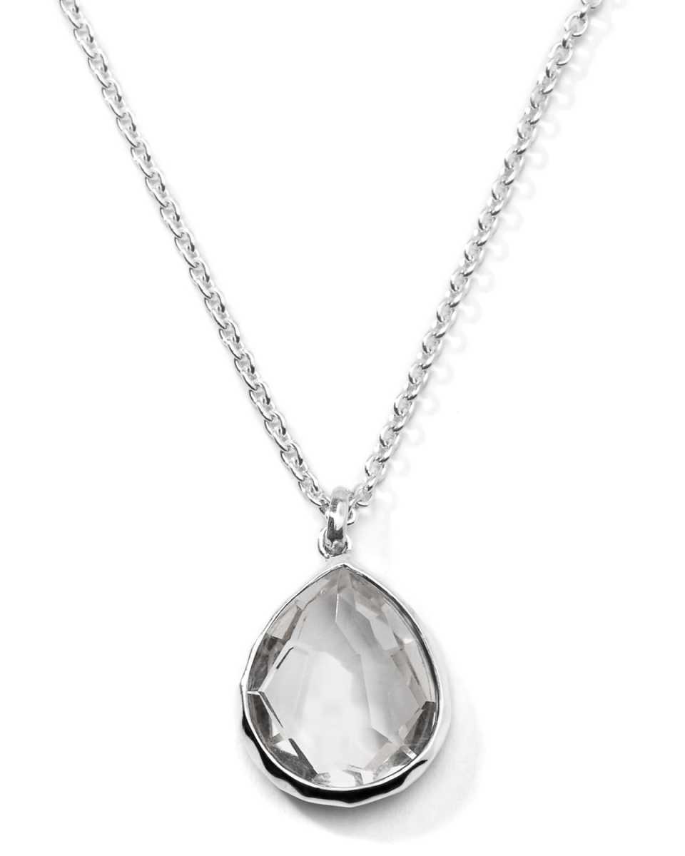 Mini Teardrop Pendant Necklace in Sterling Silver