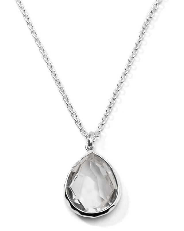 Mini Teardrop Pendant Necklace in Sterling Silver