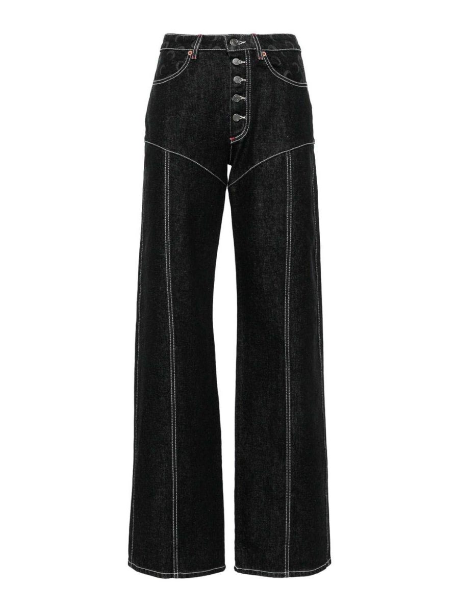 Marine Serre Jean Bootcut - Noir