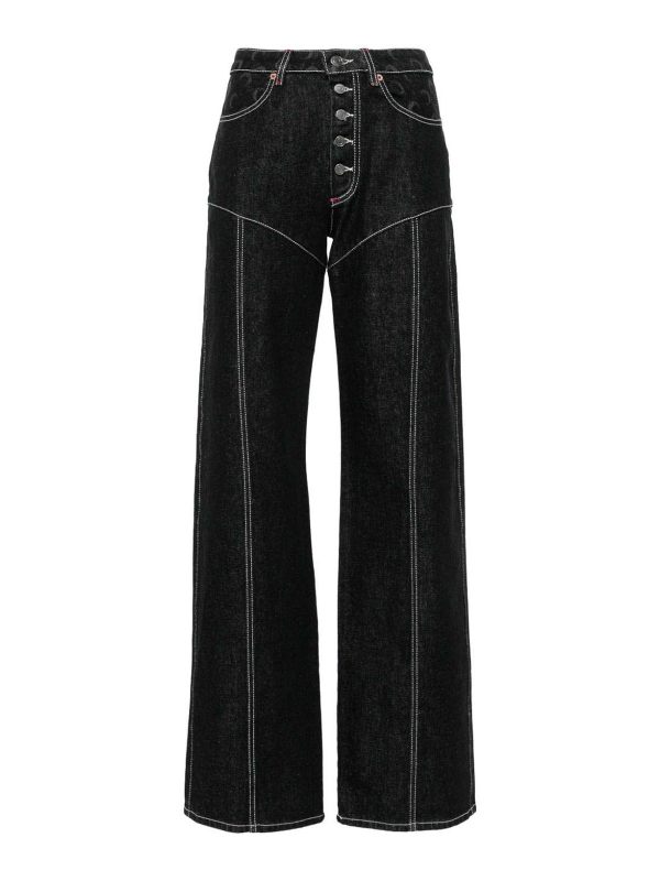 Marine Serre Jean Bootcut - Noir