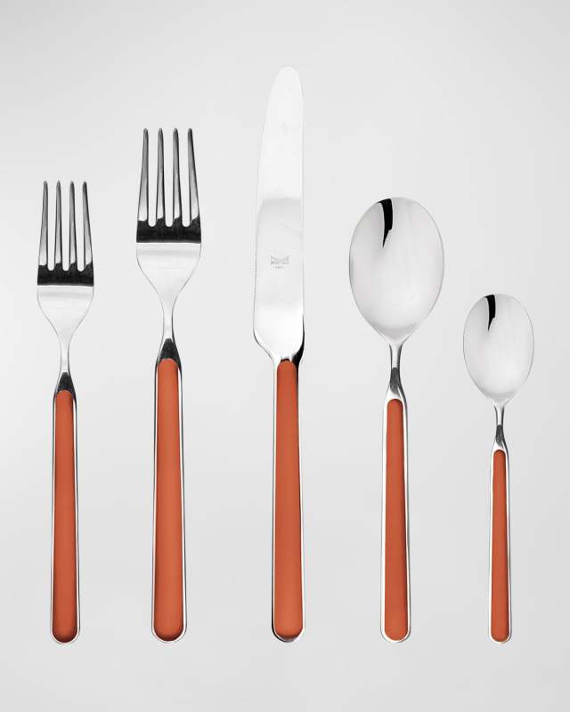 Fantasia Rust 5-Piece Flatware Set