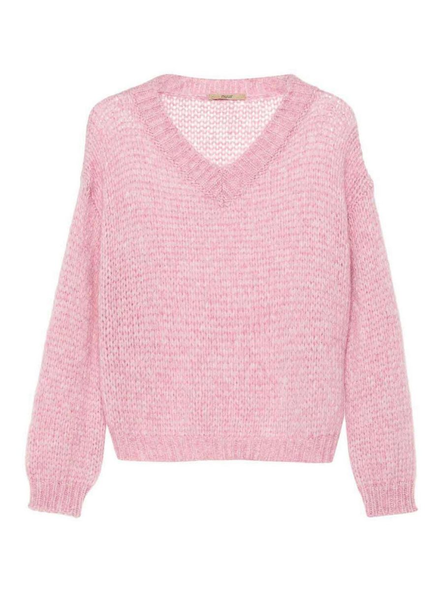 Nuur Pull À Col V - Rose