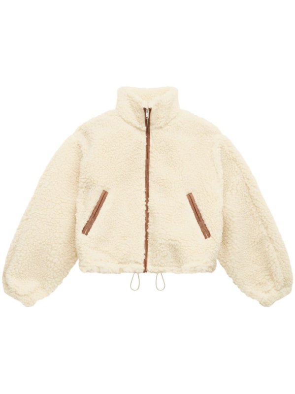 shearling bomber jacket
