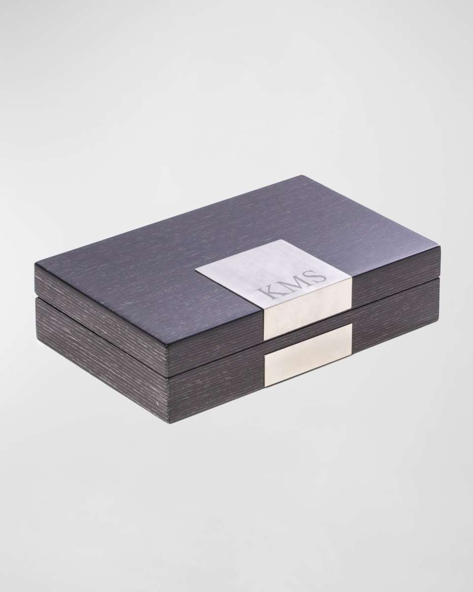 Men's Personalized Wooden Valet Box