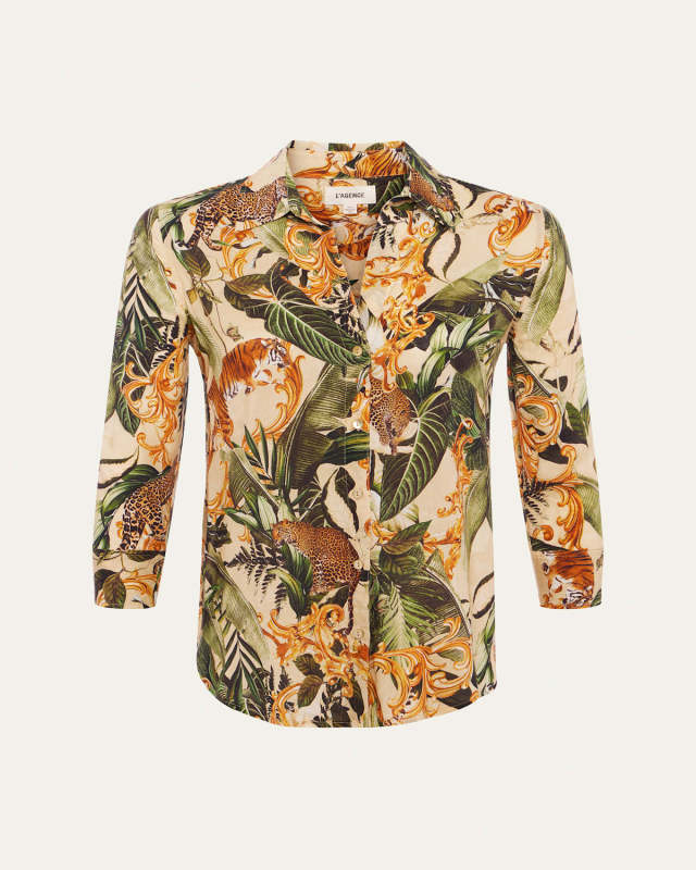 Camille Jungle Printed Blouse