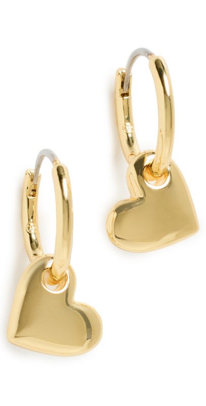 Gorjana Lou Heart Huggies Gold