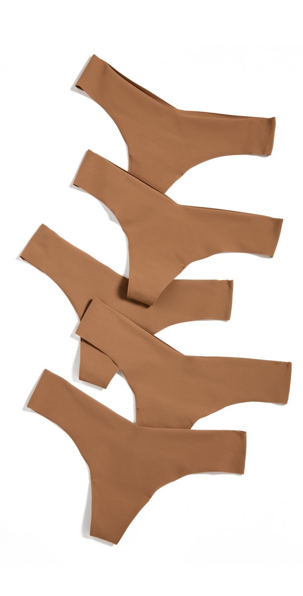 Commando Classic Thong 5-Pack Caramel