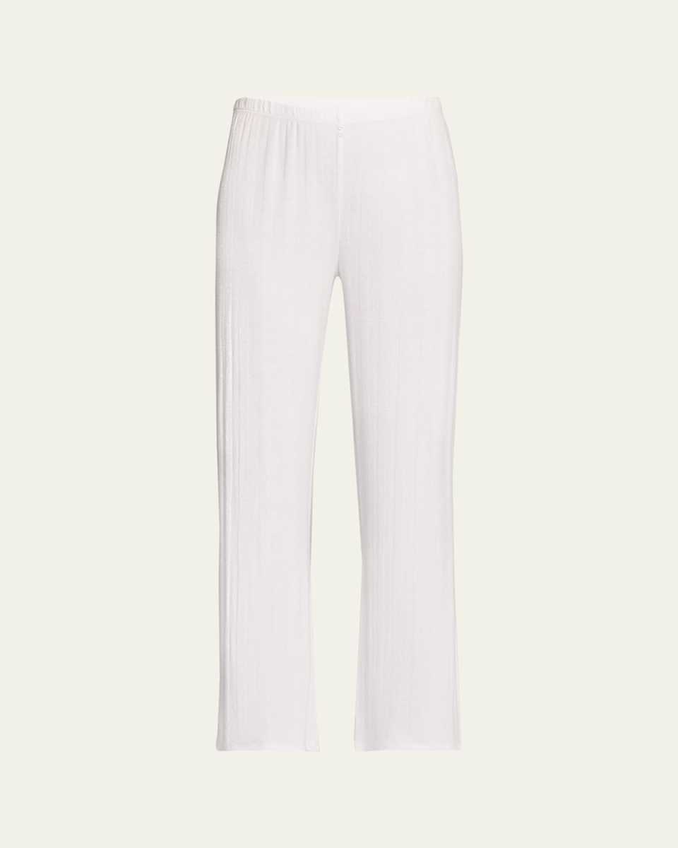 Soleil Pointelle-Knit Lounge Pants
