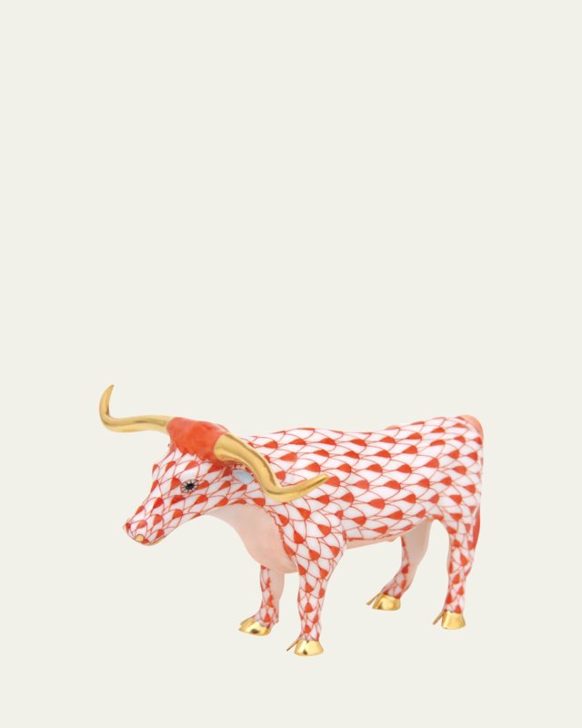Porcelain Longhorn Figurine
