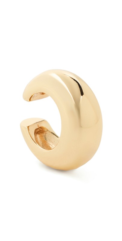 Madewell Puffy O Ear Cuff Pale Gold