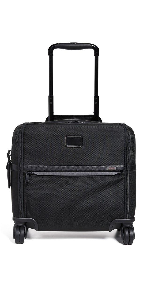 TUMI Alpha Compact 4 Wheel Briefcase Black