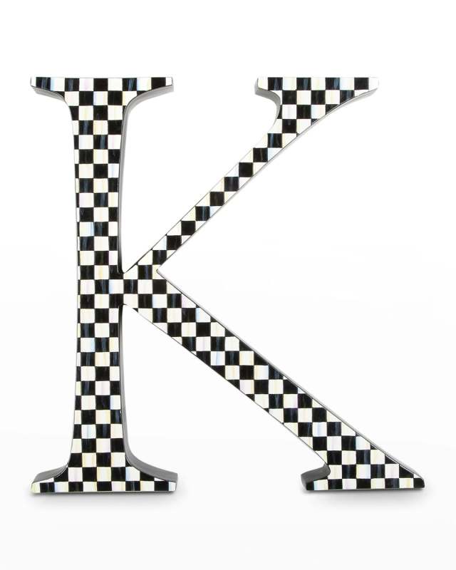 Courtly Check Letter - K