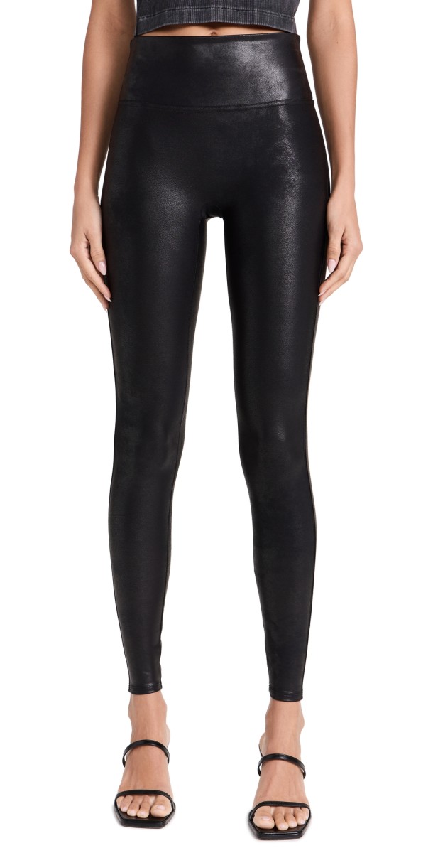 SPANX Faux Leather Leggings Black