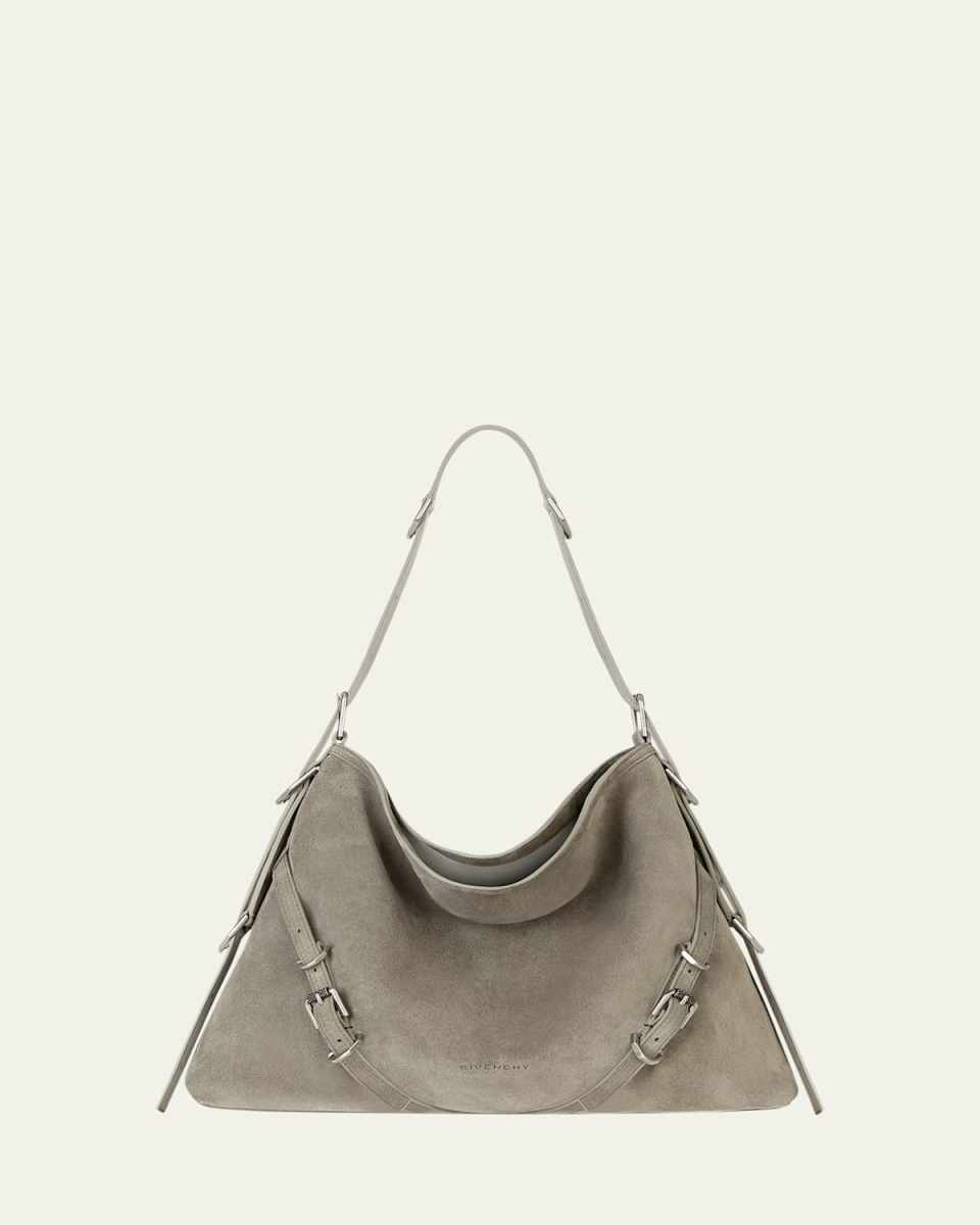 Voyou Medium Shoulder Bag in Suede