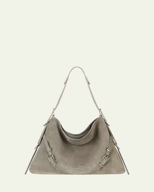 Voyou Medium Shoulder Bag in Suede